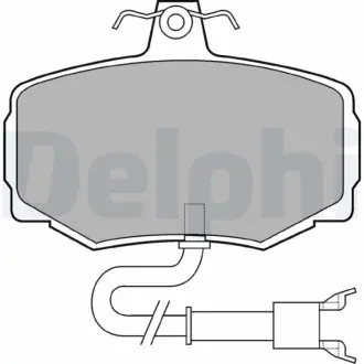 Комплект тормозных колодок, дисковый тормоз DELPHI LP600