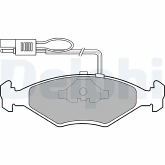 Комплект тормозных колодок, дисковый тормоз DELPHI LP604