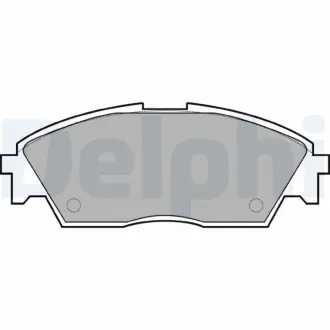 Комплект тормозных колодок, дисковый тормоз DELPHI LP605