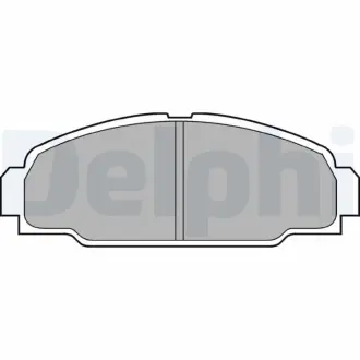 Комплект тормозных колодок, дисковый тормоз DELPHI LP607