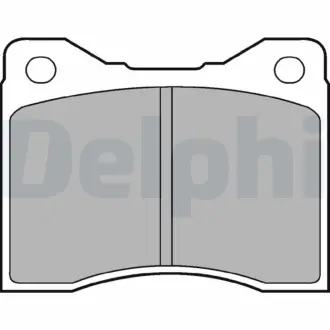 Комплект тормозных колодок, дисковый тормоз DELPHI LP60