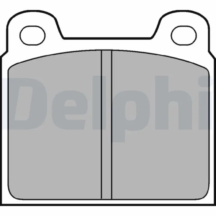 Комплект тормозных колодок, дисковый тормоз DELPHI LP61 (фото 1)