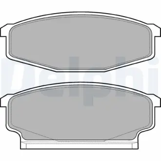 Комплект тормозных колодок, дисковый тормоз DELPHI LP610