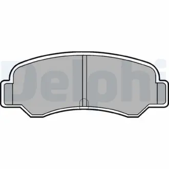 Комплект тормозных колодок, дисковый тормоз DELPHI LP612