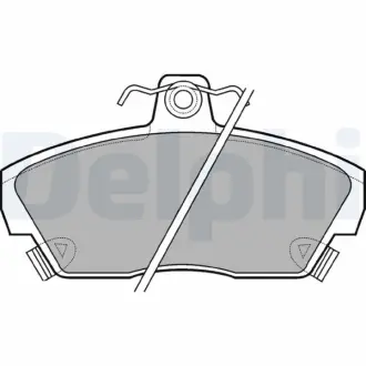Комплект тормозных колодок, дисковый тормоз DELPHI LP618