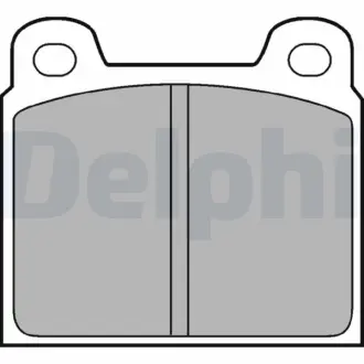 Комплект тормозных колодок, дисковый тормоз DELPHI LP61