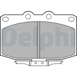 Комплект тормозных колодок, дисковый тормоз DELPHI LP621