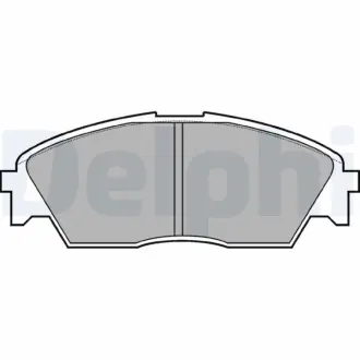 Комплект тормозных колодок, дисковый тормоз DELPHI LP628