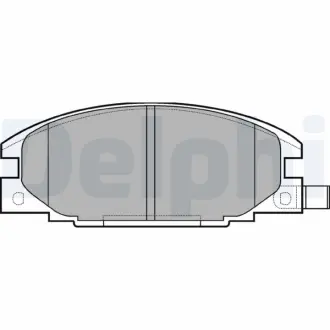 Комплект тормозных колодок, дисковый тормоз DELPHI LP629
