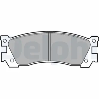 Комплект тормозных колодок, дисковый тормоз DELPHI LP632