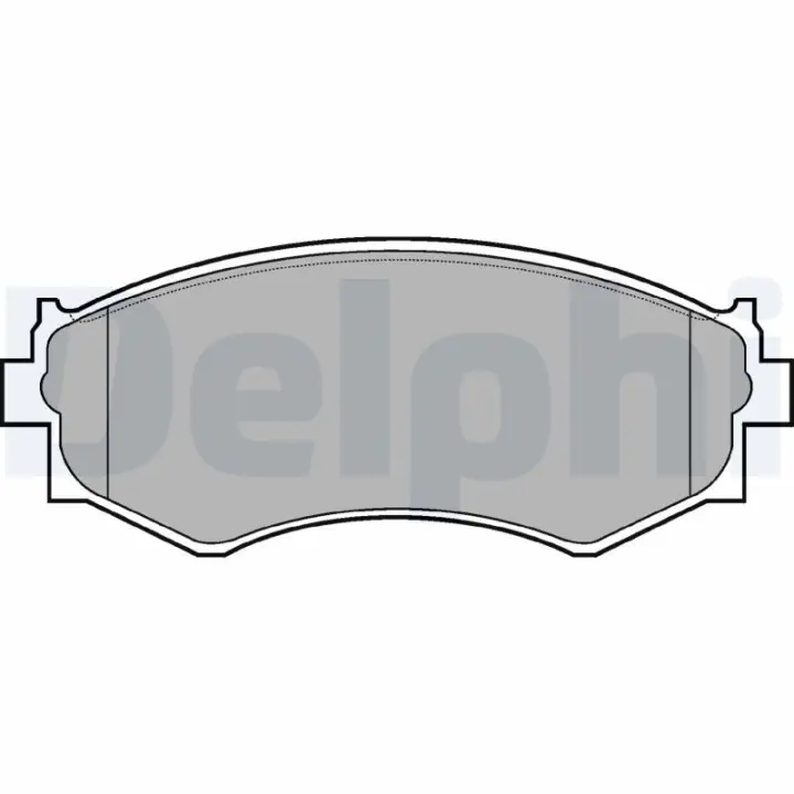 комплект тормозных колодок, дисковый тормоз DELPHI LP645 - фото 1