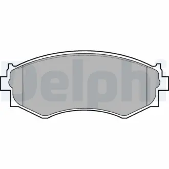 комплект тормозных колодок, дисковый тормоз DELPHI LP645