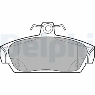 Комплект тормозных колодок, дисковый тормоз DELPHI LP653