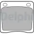 Комплект тормозных колодок, дисковый тормоз DELPHI LP65 (фото 1)
