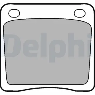 Комплект тормозных колодок, дисковый тормоз DELPHI LP65
