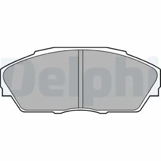 Комплект тормозных колодок, дисковый тормоз DELPHI LP665