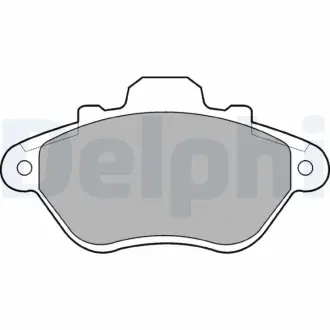 Комплект тормозных колодок, дисковый тормоз DELPHI LP666