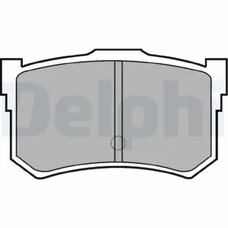 Комплект тормозных колодок, дисковый тормоз DELPHI LP678