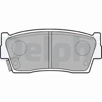Комплект тормозных колодок, дисковый тормоз DELPHI LP684
