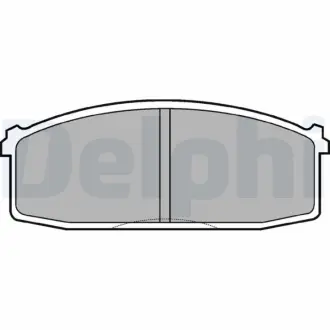 Комплект тормозных колодок, дисковый тормоз DELPHI LP687