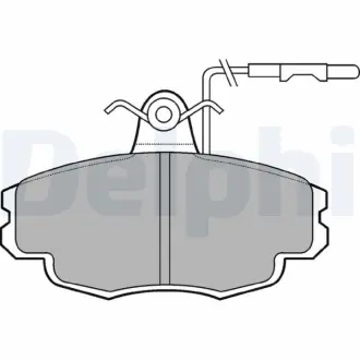 Комплект тормозных колодок, дисковый тормоз DELPHI LP695