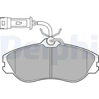Комплект тормозных колодок, дисковый тормоз DELPHI LP706