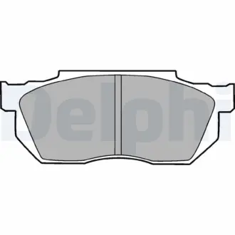 Комплект тормозных колодок, дисковый тормоз DELPHI LP720