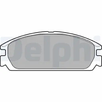 Комплект тормозных колодок, дисковый тормоз DELPHI LP721
