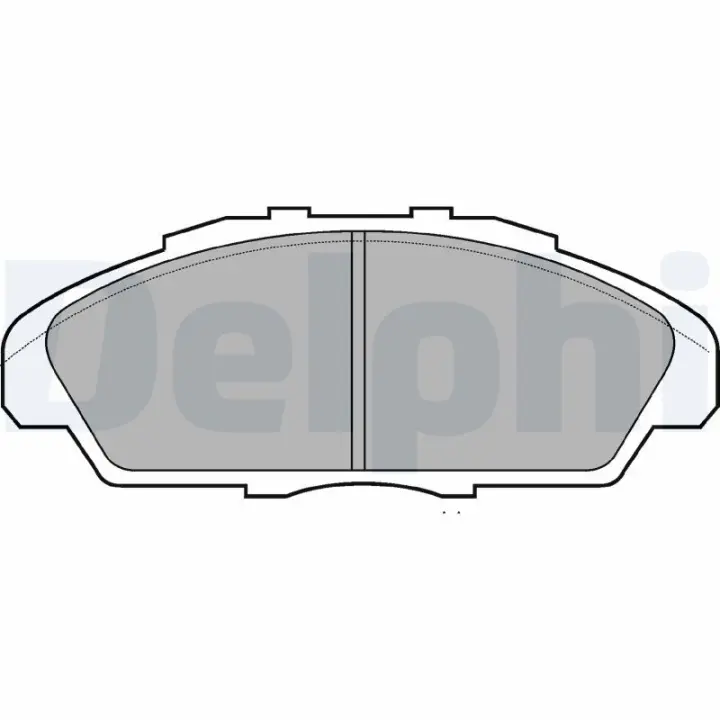 Комплект тормозных колодок, дисковый тормоз DELPHI LP733 (фото 1)