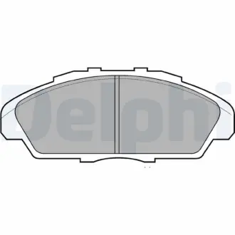 Комплект тормозных колодок, дисковый тормоз DELPHI LP733
