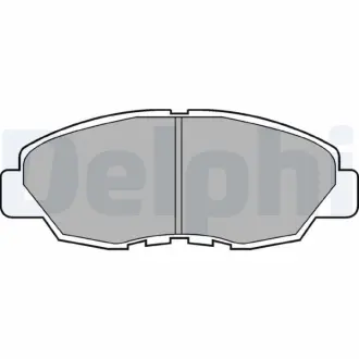 Комплект тормозных колодок, дисковый тормоз DELPHI LP734