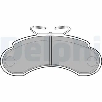 Комплект тормозных колодок, дисковый тормоз DELPHI LP735