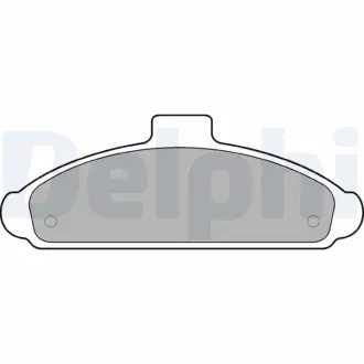Комплект тормозных колодок, дисковый тормоз DELPHI LP738