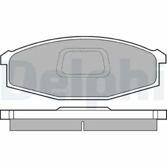 Комплект тормозных колодок, дисковый тормоз DELPHI LP745
