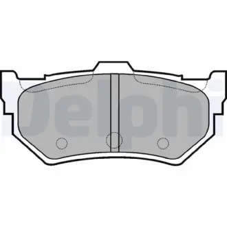 Комплект тормозных колодок, дисковый тормоз DELPHI LP768