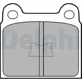 Brake pads. Колодки тормозные, дисковый тормоз DELPHI LP76