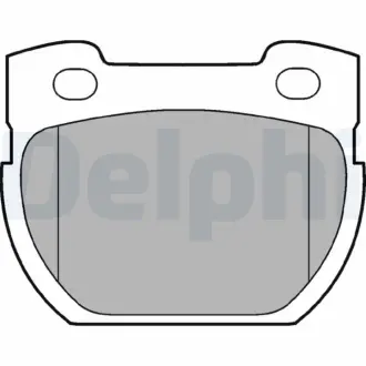 Комплект тормозных колодок, дисковый тормоз DELPHI LP777