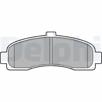 Комплект гальмівних колодок передн, NISSAN MICRA II 1.0-1.5D 08.92-02.03 DELPHI LP779