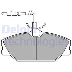 Комплект тормозных колодок, дисковый тормоз DELPHI LP788