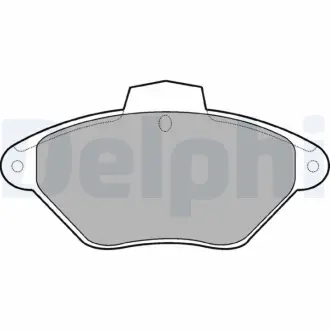 Комплект тормозных колодок, дисковый тормоз DELPHI LP792
