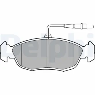 Комплект тормозных колодок, дисковый тормоз DELPHI LP793