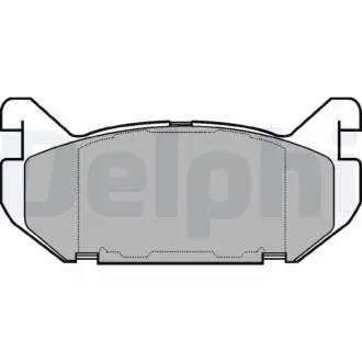 Гальмівні колодки, дискові DELPHI LP802