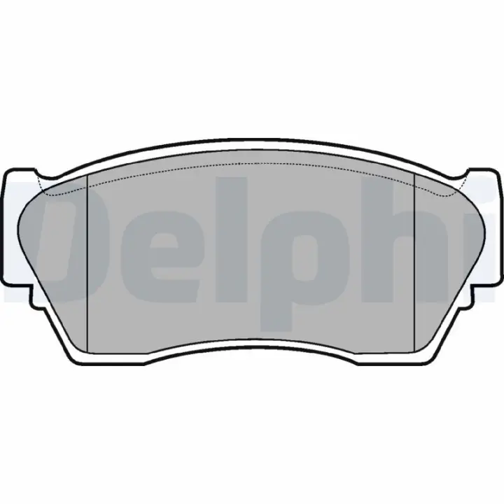 Комплект тормозных колодок, дисковый тормоз DELPHI LP804 (фото 1)