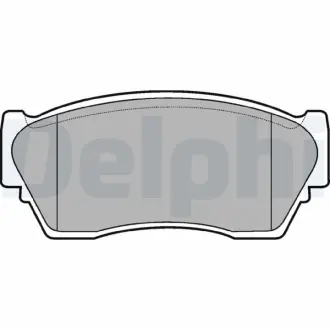 Комплект тормозных колодок, дисковый тормоз DELPHI LP804