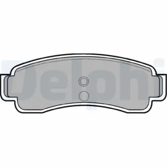 Комплект тормозных колодок, дисковый тормоз DELPHI LP806