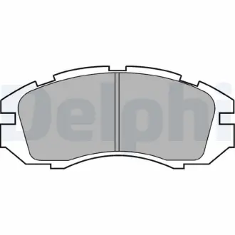 Комплект тормозных колодок, дисковый тормоз DELPHI LP813