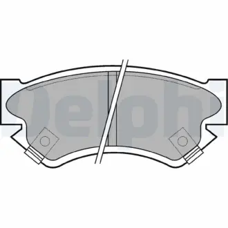 Комплект тормозных колодок, дисковый тормоз DELPHI LP817