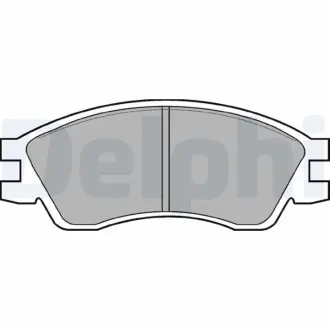 Комплект тормозных колодок, дисковый тормоз DELPHI LP819