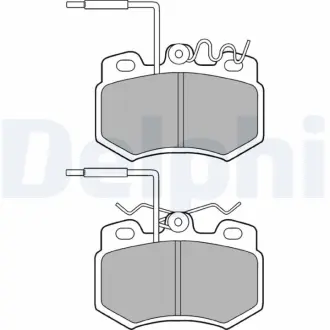 Комплект тормозных колодок, дисковый тормоз DELPHI LP823