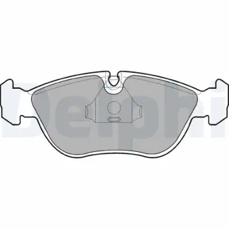 Комплект тормозных колодок, дисковый тормоз DELPHI LP839